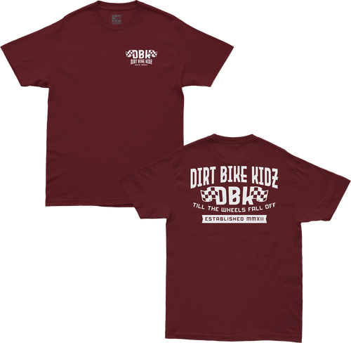 TILL THE END TEE BURGUNDY MD