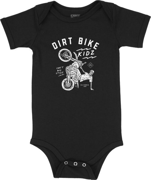 12 O'CLOCK ONESIE BLACK NEWBORN