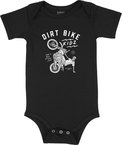 12 O'CLOCK ONESIE BLACK 6 MONTH