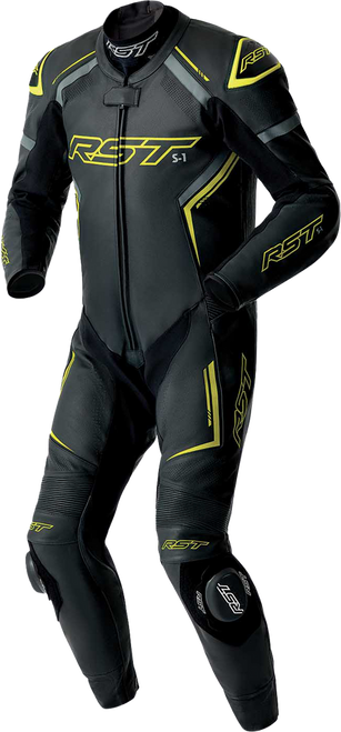 S1 D3O SUIT BLK/GRY/FLO YEL LEATHER 3X