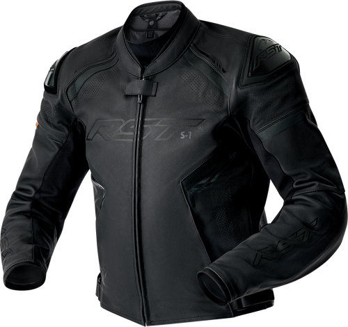 S1 D3O LEATHER JACKET BLACK MD