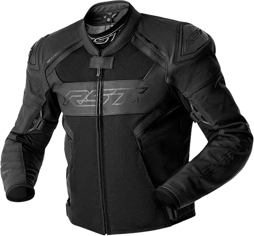 S1 D3O MESH LEATHER JACKET BLACK LG