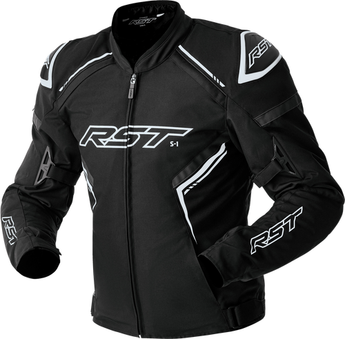 S1 D3O TEXTILE JACKET BLACK/WHITE XL