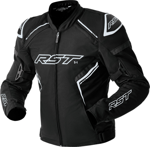 S1 D3O TEXTILE JACKET BLACK/WHITE XL