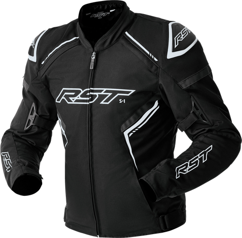S1 D3O TEXTILE JACKET BLACK/WHITE 2X