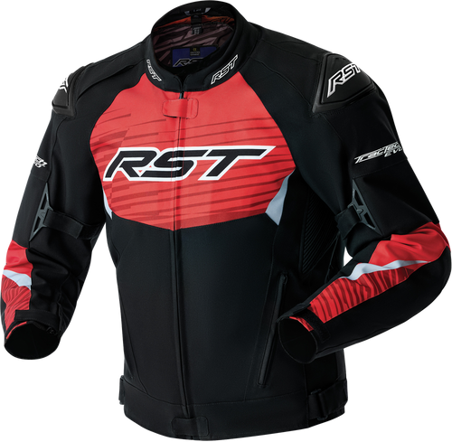TRACTECH EVO D3O JACKET BLACK/FLO RED TEXTILE XL