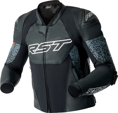 PS SUPERSPORT-K D3O JACKET GREY/BLACK LEATHER LG