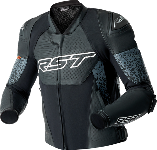 PS SUPERSPORT-K D3O JACKET GREY/BLACK LEATHER LG