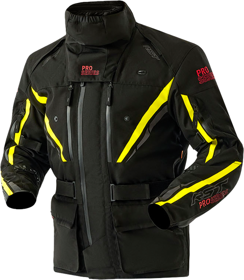 PS PARAGON D3O JACKET BLACK/FLO YELLOW TEXTILE 3XL
