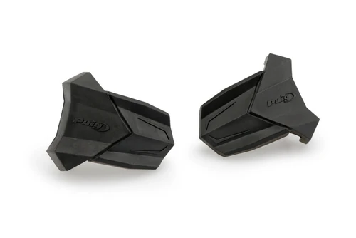 RUBBER END REPLACEMENT FRAME SLIDER R19 PAIR BLACK