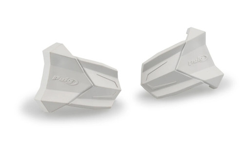 RUBBER END REPLACEMENT FRAME SLIDER R19 PAIR WHITE