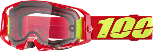 ARMATIC  ENDURO MOTO GOGGLE RED CLEAR LENS