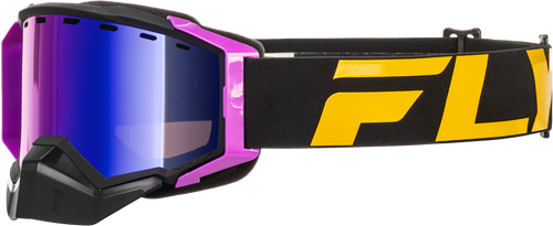 ZONE ELITE SN GOGGLE BLK/PINK W/PUR MIR/PLRZD ROSE LENS