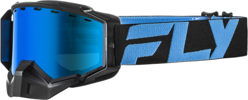 ZONE SNOW GOGGLE BLK/BLU W/SKY BLUE MIR/BLUE LENS