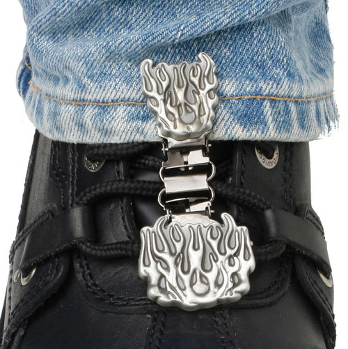 CLIPS FOR LACED BOOTS FLAMES