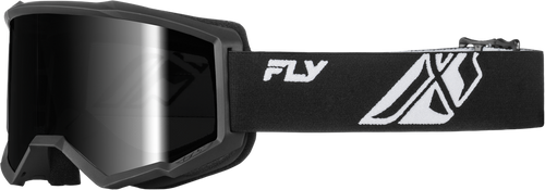 FOCUS  GOGGLE  BLACK/WHITE W/DARK SMOKE HYDROPHOC LENS