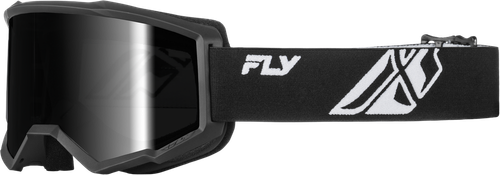 FOCUS  GOGGLE  BLACK/WHITE W/DARK SMOKE HYDROPHOC LENS
