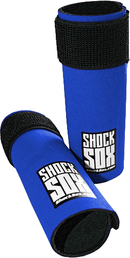 SHOCK SOX  6"  BLUE UPSIDE DOWN FORKS