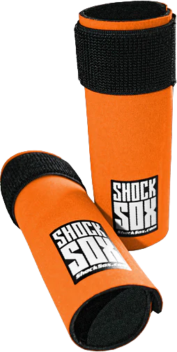 SHOCK SOX  6"  ORANGE UPSIDE DOWN FORKS