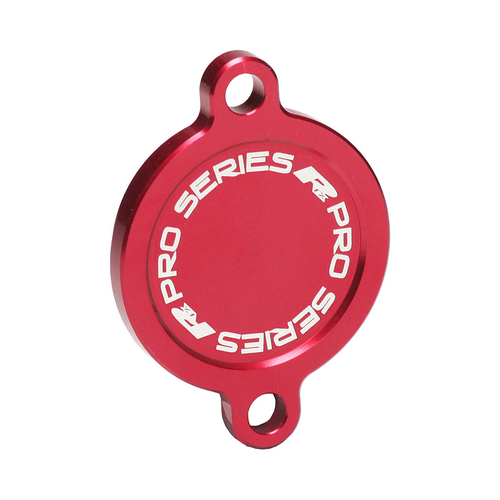 OIL FILTER COVER RED KTM/HUSQ/GAS