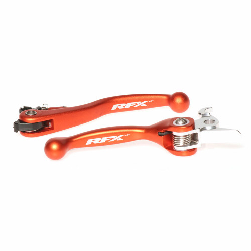 FLEXIBLE LEVER SET ORANGE KTM BREMBO/MAGURA 09>