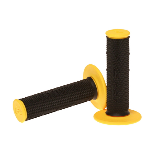 DUAL COMPOUND GRIPS YELLOW WITH BLACK CENTER