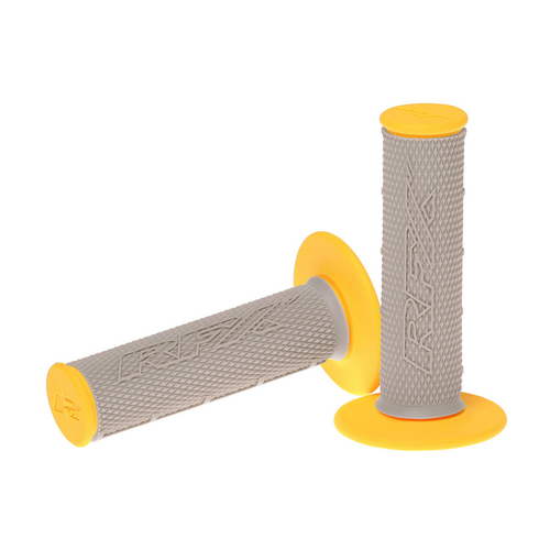 DUAL COMPOUND GRIPS YELLOW WITH GREY CENTER