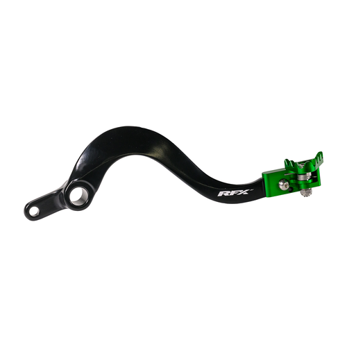 REAR BRAKE PEDAL GREEN FOLDING-TIP KAW
