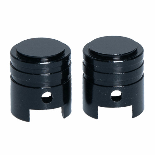 VALVE CAPS 2PCS BLACK