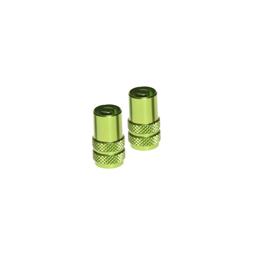 VALVE CAPS 2PCS GREEN