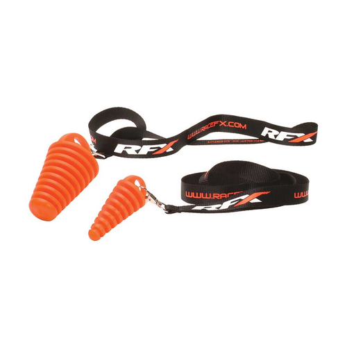 EXHAUST BUNG 4 STROKE ORANGE INCLUDES RFX LANYARD