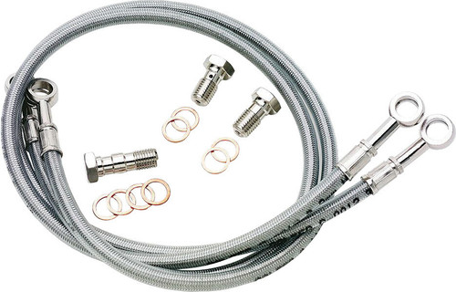 BRAKE LINE FRONT SILVER HON