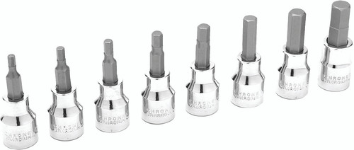 8 Pc 3/8" Sae Hex Bit Set
