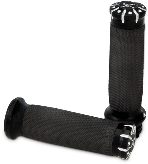 HAWK BILLET HANDLE GRIP SET 82-17 DUAL CABLE SET