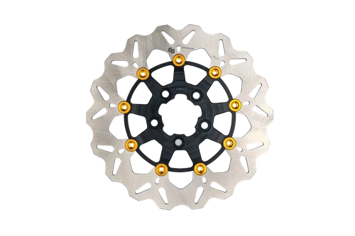 ROTOR 11.5" FLOATING WAVE RR BLACK/GOLD BUTTONS