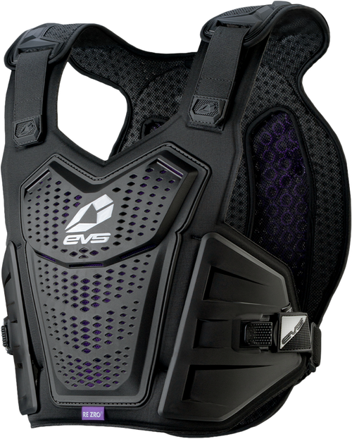F1 PRO CHEST PROTECTOR W/REZRO BLACK/WHITE SM/MD