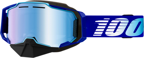 ARMEGA SNOWMOBILE GOGGLE BLUE W/ BLUE MIRROR LENS