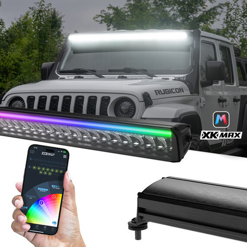 XKMAX 10" LIGHT BAR DUAL MODE WITH RGBW STRIP APP CONTROL