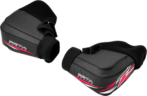 HAND WARMERS BLACK/RED PR
