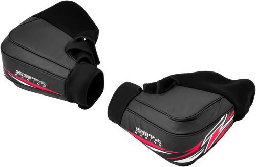 HAND WARMERS BLACK/RED PR
