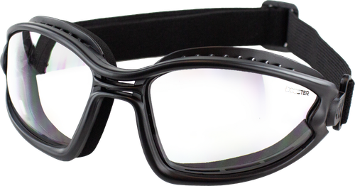 BALLAST SUNGLASSES BLACK FRAME CLEAR LENS