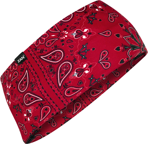 SPORTFLEX HEADBAND UPF50+ RED PAISLEY