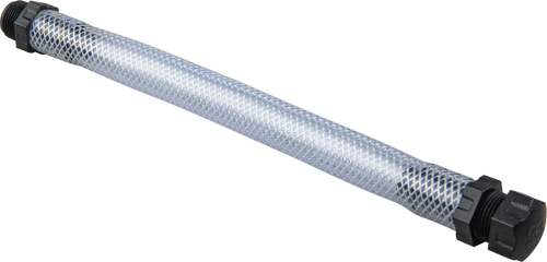 FILLER HOSE W/SCREW CAP REINFORCED 12"