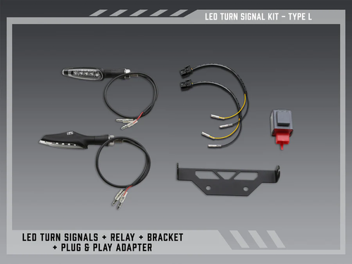 FE V2 STND LED TURN SIG KIT TYPE L KAW