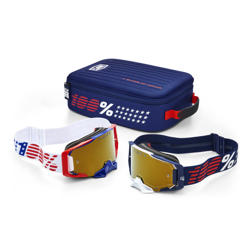 DUAL ARMEGA PATRIOT PRO PACK WHITE/NAVY TRUE GOLD MIRROR
