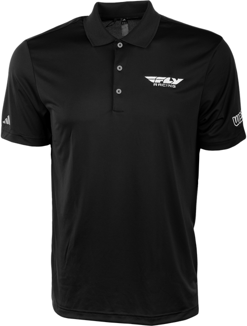FLY RACING POLO BLACK/WHITE 2X