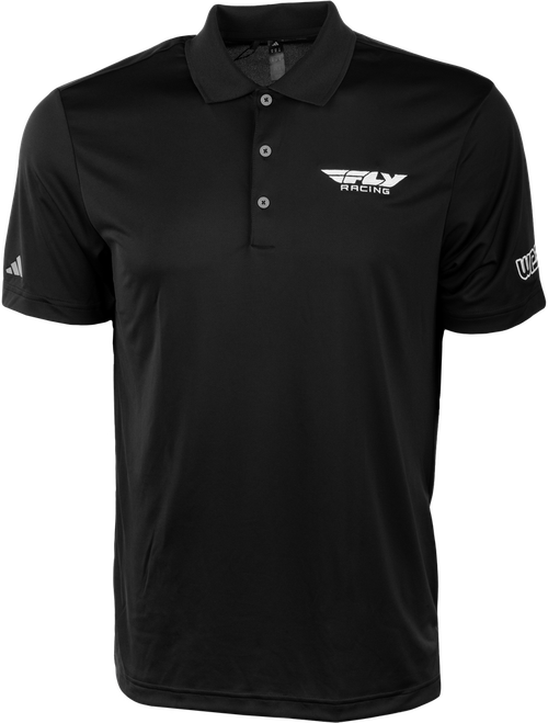 FLY RACING POLO BLACK/WHITE XL