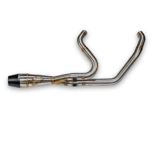 INTMDTR M8 FLT SHORTY BRUSHED SS W/BLACK END CAP