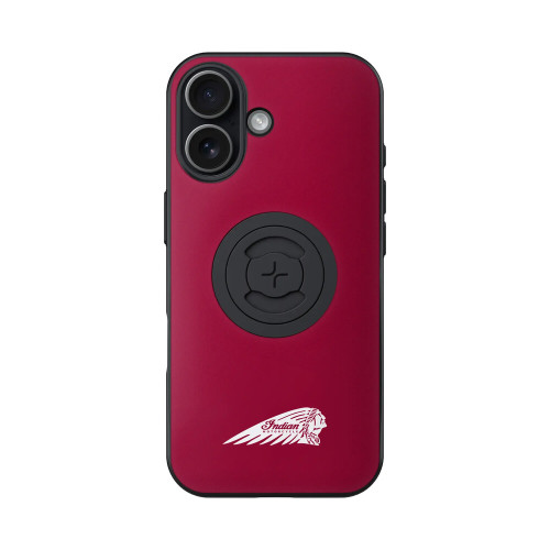 INDIAN PHONE CASE W/HEADDRESS IPHONE 17 RED W/LOGO