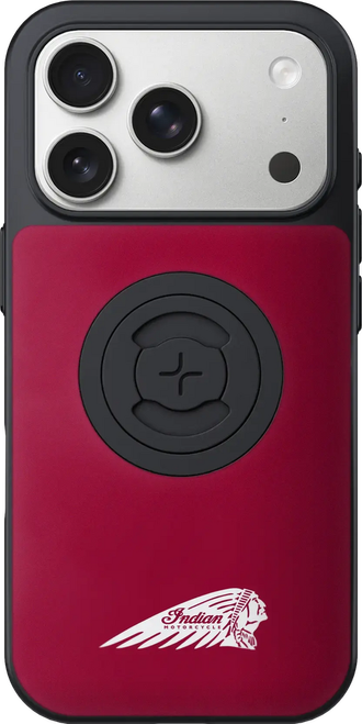 INDIAN PHONE CASE W/HEADDRESS IPHONE 17 PRO MAX RED W/LOGO